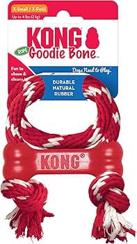 KONG GOODIE BONE W/ROPE XS