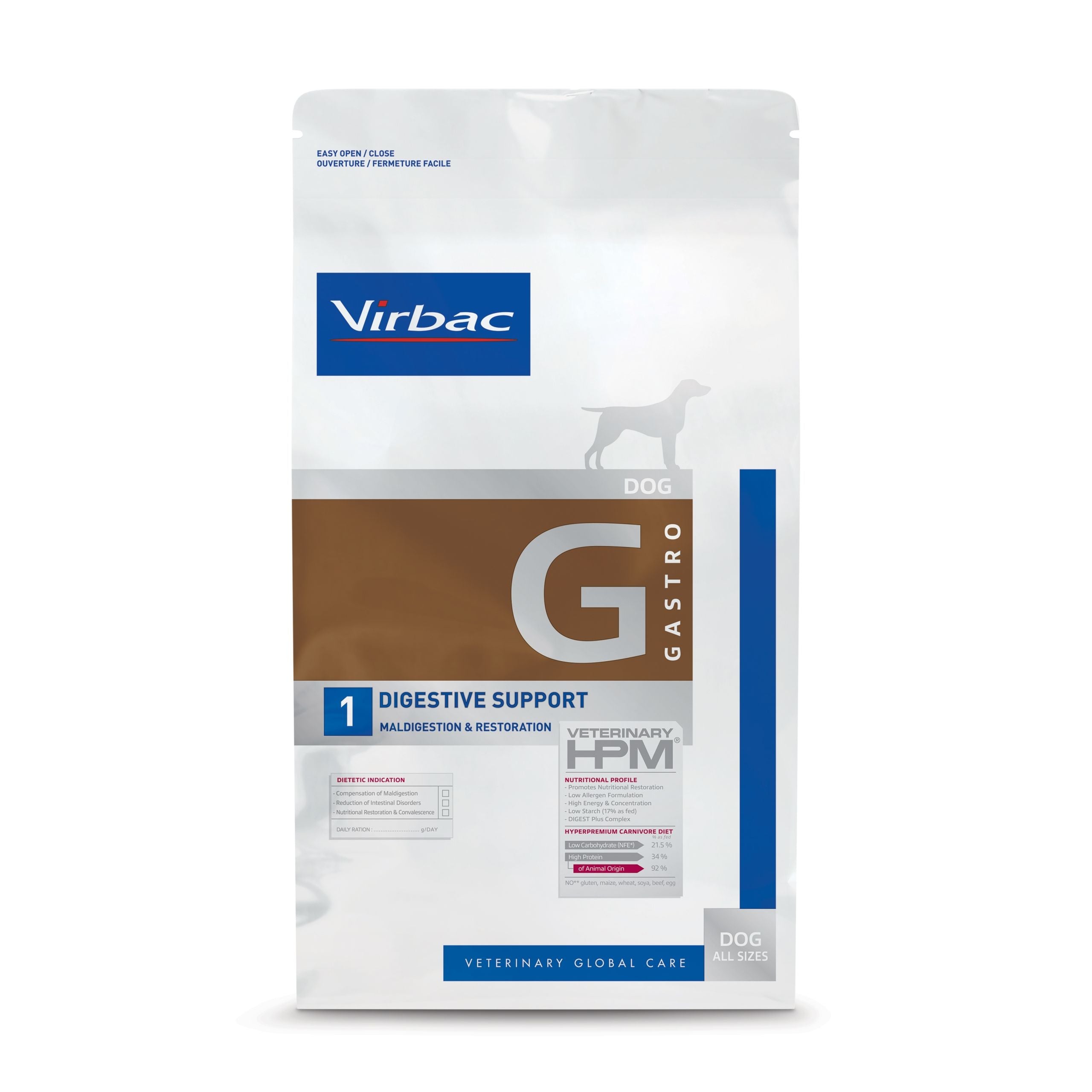 Virbac Digestive Support Dog Food G1 – For Digestive Issues (1.5kg)